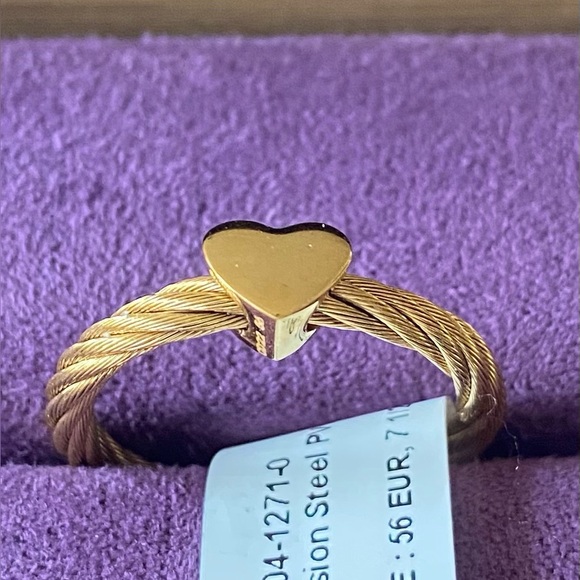 Charriol Geneve Passion Heart Ring. Sz 7.5 - Picture 1 of 10